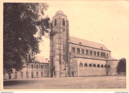 BELGIQUE - ESTINNES - Séminaire de Bonne Espérance - La cour et l'église - Carte Postale Ancienne