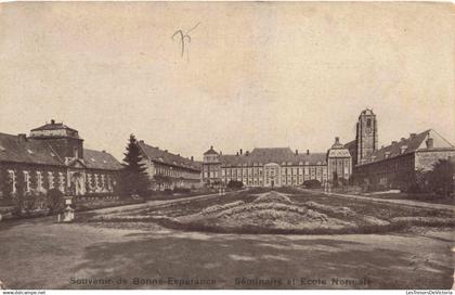 BELGIQUE - Souvenir de Bonne Espérance - Séminaire et Ecole Normale -  Carte Postale Ancienne