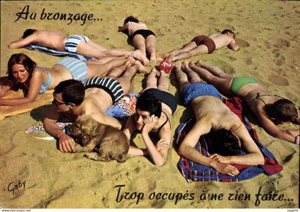 CPM Au bronzage Top occupes aine zien faire