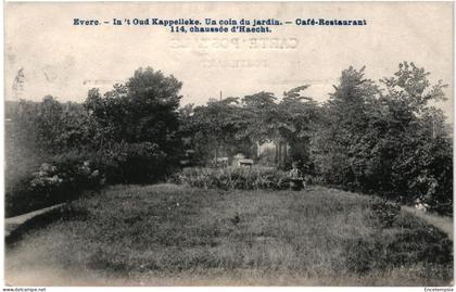 CPA Carte Postale  Belgique  Bruxelles Evere In 't oud Kappelleke Un coin du Jardin 1909   VM98006
