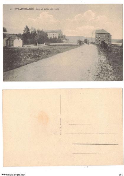 Strainchamps  Fauvillers  Gare et route de hotte (TRAM)    Edit L. D. Bruxelles n° 277