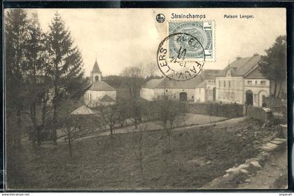 Strainchamps - Maison Lenger  - Obl. FAUVILLERS 19/06/1912 - Editeur : Bihain-Risch, hôtelier, Strainchamps