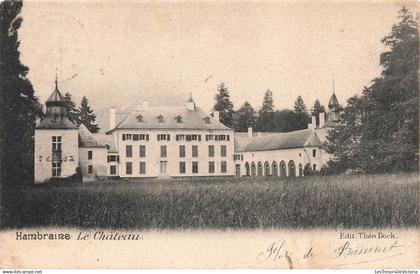 BELGIQUE - Fernelmont - Hambraine - Château - Façade - edit Théo Dock - obl étoilée en 1902 - Carte Postale Ancienne