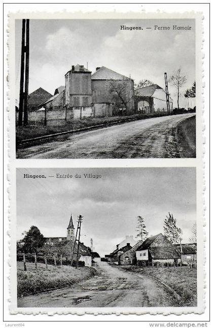 FERNELMONT. HINGEON.  FERME HAMOIR.  ENTREE DU VILLAGE.