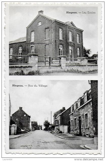 FERNELMONT.  HINGEON.  LES ECOLES. RUE DU VILLAGE.