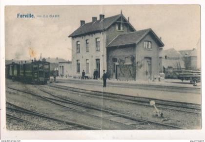FORVILLE    LA GARE    VICINAL      !!!! PLIE. VOIR SCAN