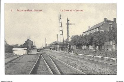 Fexhe le Haut Clocher - La gare et le Reseau.