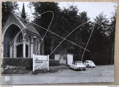 LA HOUPPE FLOBECQ VLOESBERG au chalet Gérard Hôtel Restaurant à/ Citroën DS et VW COX CP photo véritable