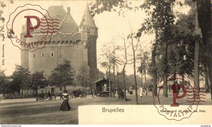 BELGICA. BELGIEN / BELGIUM. BRUSELAS BRUXELLES. BOULEVARD ET PORTE DE HAL