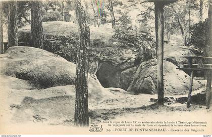 CPA Foret de fontainebleauCaverne des Bringards