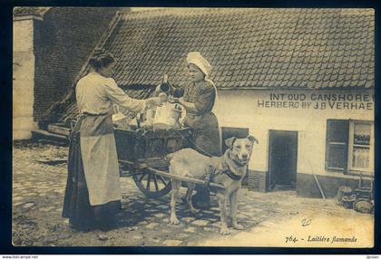 cpa de Belgique Ganshoren laitière flamande , Herberg bij JB Verhaegen   MAR25-26