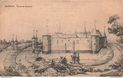 BELGIQUE - Rummen - Veranda Kasteel - Château - Architecture - Pont - Flèche - Illustration - Carte postale ancienne