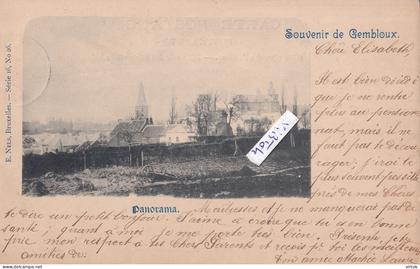 GEMBLOUX  :     ecrit 190x          panorama   (  NELS serie 16  N° 26 )