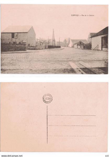 Corthys  Kortijs  Gingelom   Rue de la Station  Phototypie E Desaix Bruxelles