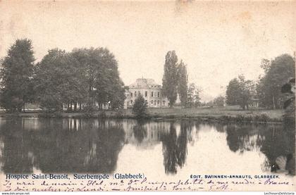 BELGIQUE - Glabbeek - Suerbempde - Hospice St Benoit - Bâtiment - Lac - Bois - Paysage - Carte postale ancienne
