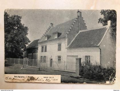 Belgium Belgique Gooik Vlaanderen Goyck Drij Egypten Burger huis bourgeois house Postkaart 14927 post card POSTCARD