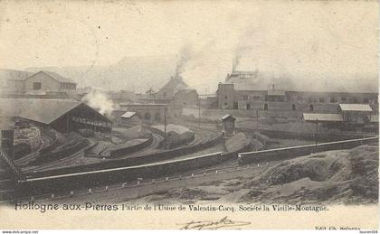 GRACE HOLLOGNE.  HOLLOGNES AUX PIERRES. PARTIE DE L'USINE DE VALENTIN COCQ. SOCIETE LA VIEILLE MONTAGNE.  INDUSTRIE.