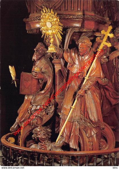 Norbertijnerabdijkerk - Preekstoel - Norbertus en Augustinus - Grimbergen
