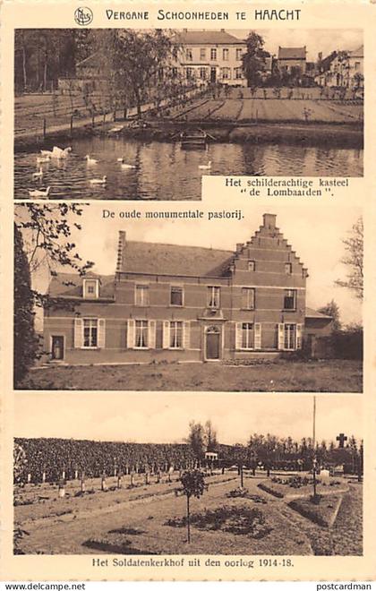 België - HAACHT (Vl. Br.) Het schilderachtige kasteel De Lombaarden - De oude monumentale pastorij - Soldatenkerkhof 191