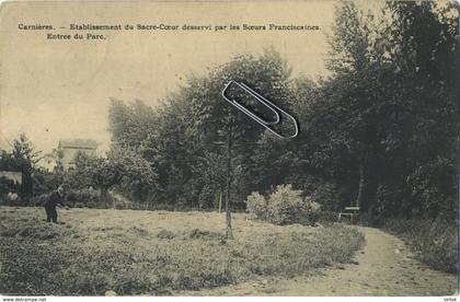 Carnières :  etablissement du sacré-coeur ..........  ( ecrit avec timbre )