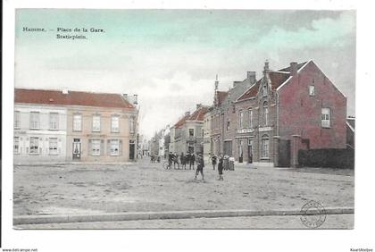 Hamme - Statieplein (in kleur)