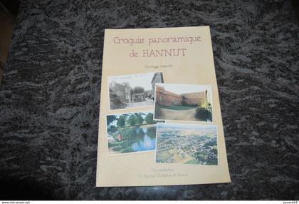 HANNUT. CROQUIS PANORAMIQUE DE HANNUT