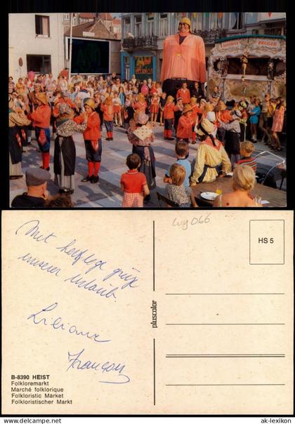 Postkaart Heist-Knokke-Heist Folkloremarkt Marché folklorique 1978