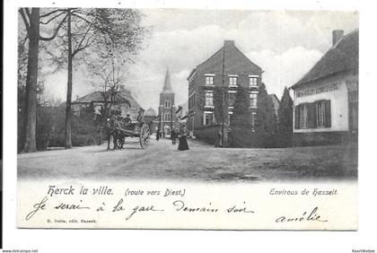 Herk-de-Stad - Route vers Diest.