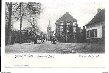 Herk-de-Stad - Route vers Diest.