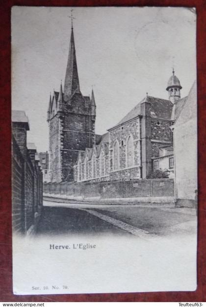Cpa Herve : l'église