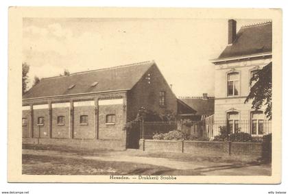 +++ CPA - HEUSDEN - Drukkerij Strobbe   //