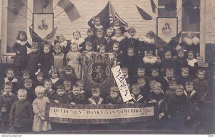 Hoeilaart : Hulde en dank aan Amerika  1918   ( fotokaart )