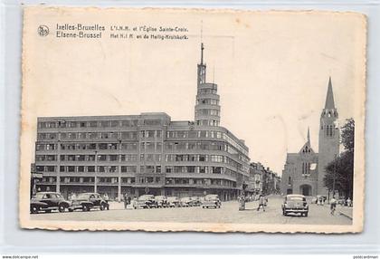 Belgique - IXELLES (Brux.-Cap.) L'I.N.R. Et l'église Sainte-Croix