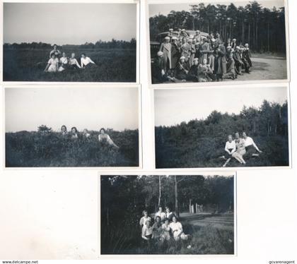 KALMTHOUT  HEIDE 11/9/35.  5 FOTO'S 11 X 7 CM
