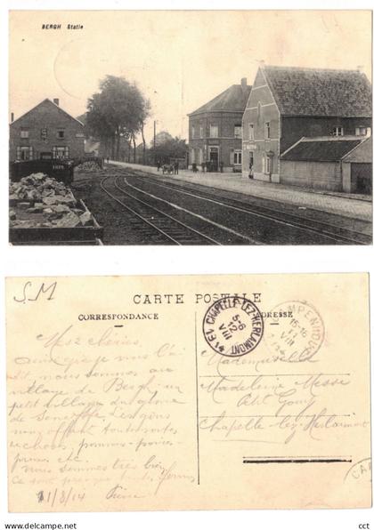 Bergh Berg Kampenhout Statie STATION du tram GARE du tram