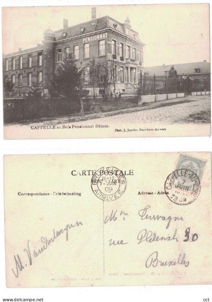 Cappelle au Bois  Kapelle-op-den-Bos   Pensionnat Bémus
