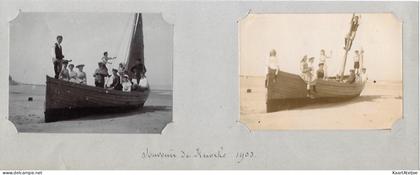 12 Albumine foto's - Souvenir de Knokke 1903.