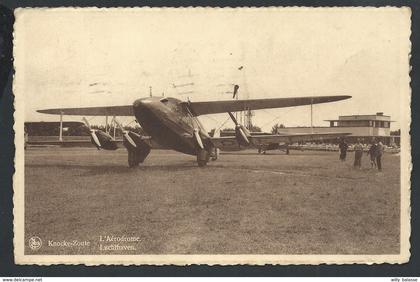 +++ CPA - KNOKKE - KNOCKE - L'Aérodrome - Luchthaven - Aviation - Avion - Nels   //