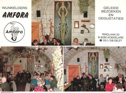 BELGIQUE - Koekelare - Wijnkelders Amfora - Geleide bezoeken degustaties - Vin - Statue - Animé - Carte postale