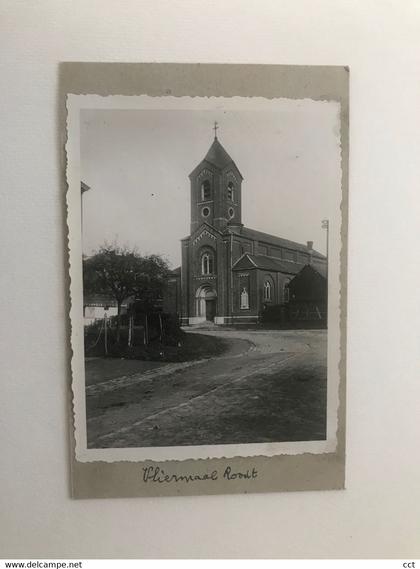 Vliermaalroot  Kortessem  FOTO van de kerk en omgeving (afmeting 8,5 x 11,5 cm)