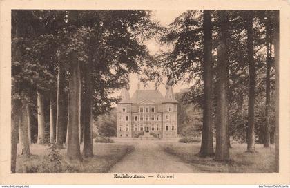 BELGIQUE - Kruishoutem - Kasteel - façade - cour - entrée - Edit Papeterie St Amand - Carte Postale Ancienne
