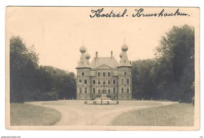 Kruishoutem  FOTOKAART  MOEDERKAART  van de uitgifte Kasteel  door uitgever Huis De Coene
