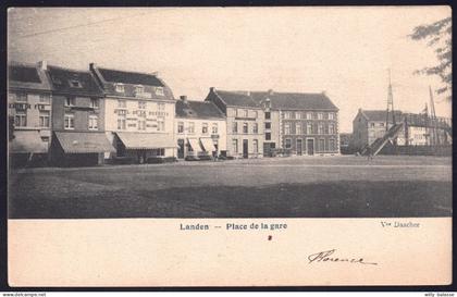 +++ CPA - LANDEN - Place de la Gare  //