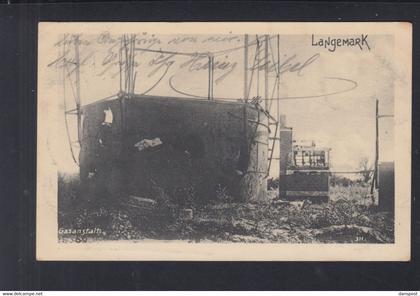 Belgien AK Langemark Gasanstalt 1916