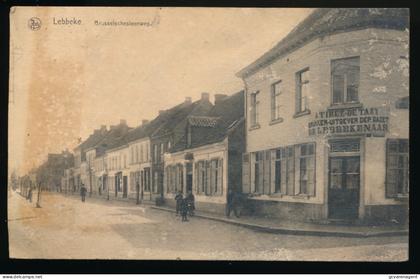 LEBBEKE       BRUSSELSCHESTEENWEG     BESCHADIGD.