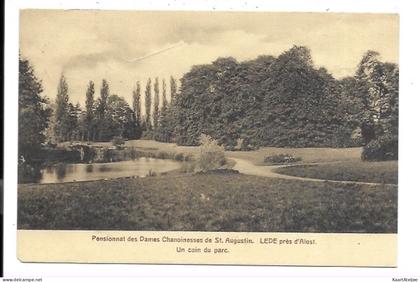 Lede - Pensionnat des Dames Chanoinesses de St. Augustin - Un coin du parc.