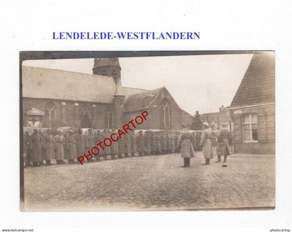LENDELEDE-CARTE PHOTO Allemande-GUERRE 14-18-1 WK-MILITARIA-BELGIEN