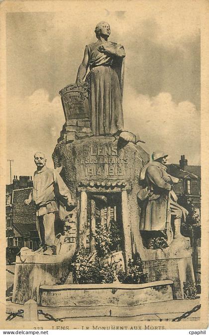 CPA Lens le monument aux morts