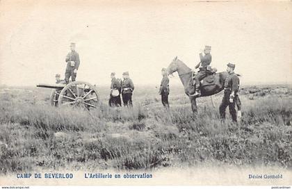 België - Leopoldsburg - Camp de Beverloo - L'artillerie en observation.