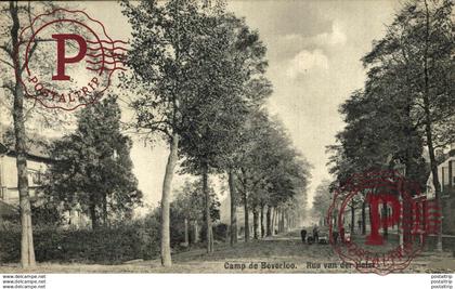 RUE VAN DER HELST. CAMP DE BEVERLOO KAMP LEOPOLDSBURG BOURG LEOPOLD WWICOLLECTION